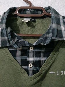 LAYERED SHIRT cum SWEATER FOR MEN AND WOME