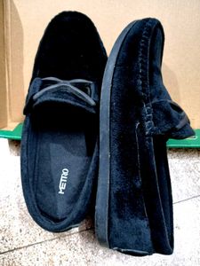 Metro Black Loafers (Unisex) UK Size 3