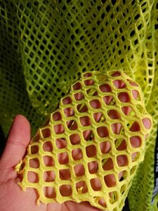 “NEVER TOO LATE” Neon Mesh Top – by SHEIN