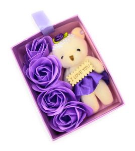 Teddy Bear & Roses Gift Set