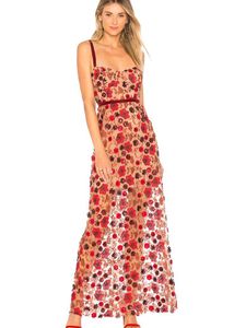 Floral Applique Maxi Dress