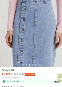 SALE❗️Denim Straight Skirt