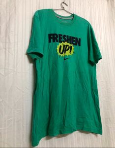 Nike Sea Green Cotton T Shirt
