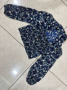 Floral Print Crop Top