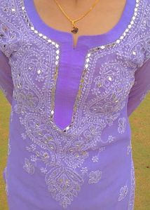 Elegant Lavender Kurta