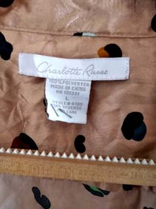 Leopard Print Button-Down Shirt