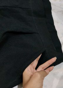 Black Pleated Shorts