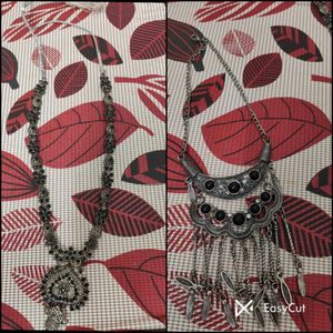 Oxidised Necklace (Set of 2)