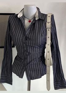 Y2k Vintage Pintresty Black Fitted Shirt