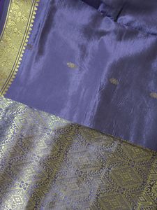 Purple Saree without blouse