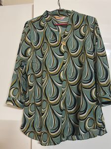 Patterned Green Top