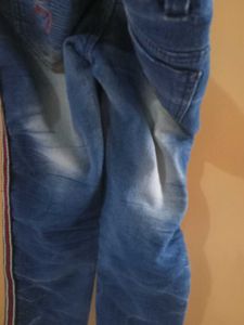Striped Denim Jeans