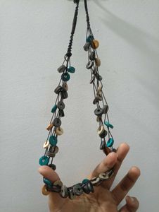 Boho Wooden Bead Necklace
