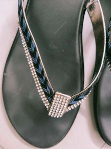 Black Sandle With Stone Work