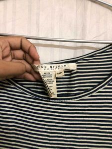 Max Studio Black &amp; White Stylish Top