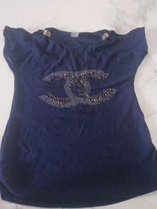 green Embellished Top