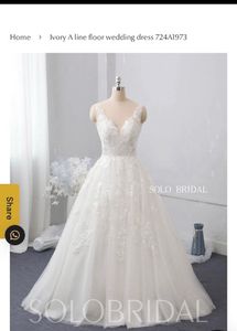 Ivory A Line Floor Touch Dress Gown