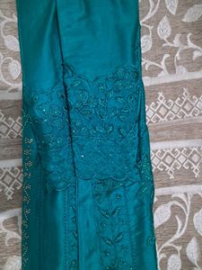 Emerald Green Embroidered Dress
