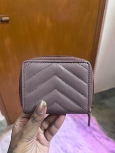 Elegant Mauve Quilted Wallet