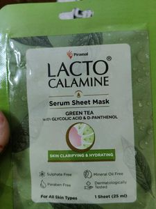 Lacto Calamine Sheet Mask 🎭 Set