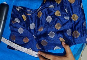 Blue Saree/peacock design/Free Blouse💙