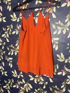 Orange Top New Look