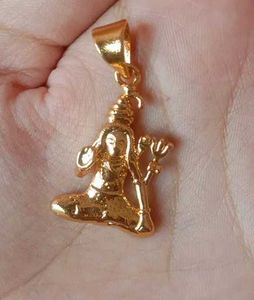 Gold Shivji  Pendant