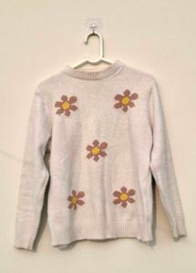 Floral Knit Sweater