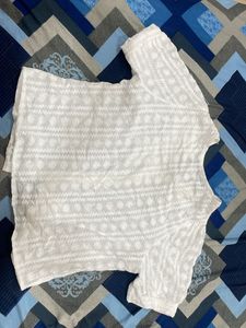 White Embroidery Top