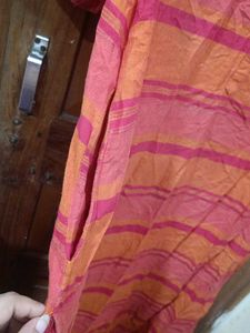 Striped Casual Kurta With Pocket