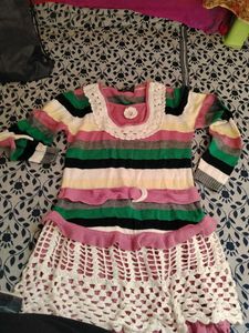 Cute Girls Knitted Dress