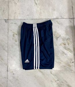 ADIDAS REAL MADRID NAVY BLUE 3 STRIPES SHORTS