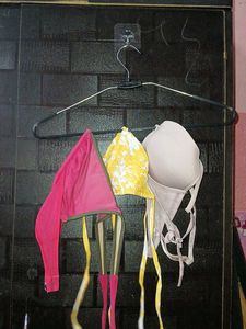 3 Colorful Bra Set