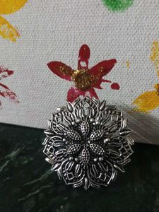 Floral Silver Rings