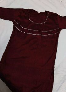 Maroon meadow Kurta
