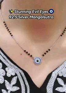 Evil Eye Mangalsutra Pure Silver 925