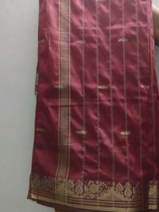 MAROON BANARASI SILK