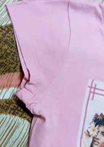 Pink Short Sleeve Graphic Tshirt
