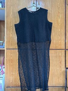 Black Net Kurti
