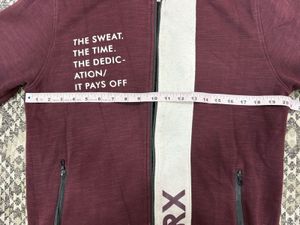 HRX Maroon Full Sleeve Jacket
