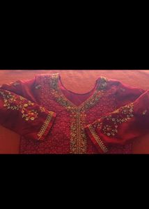 Thread 🧵 embroidery 🪡 Flower Work On Kurti Full