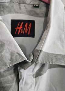 H&M Grey Patterned Shirt