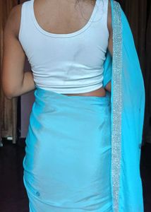 Stunning Party Saree🩵