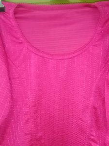 Magenta Pink Stretchable Blouse