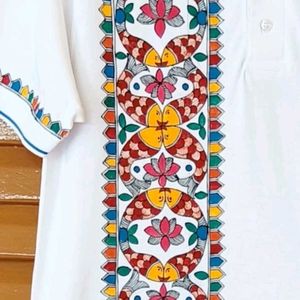 Printed White Shirt