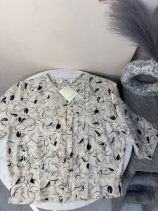 Patterned Button-Up Shirt