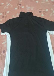 HRX Black Polo T-Shirt