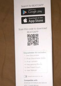 glucometer kit 20 lancet 20strip with any android