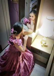 Elegant Purple Ethnic Gown