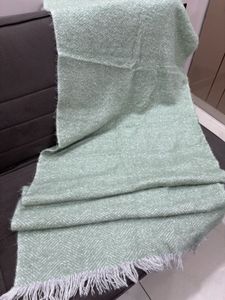 Very Soft Mint Green Woolen Shawl